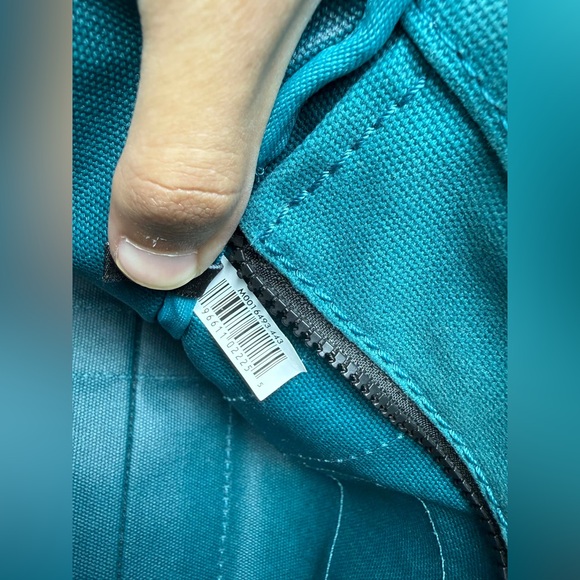 Marc Jacobs Women's The Mini Tote Bag, Wasabi, Green, Blue, Graphic, USED - Picture 2 of 14